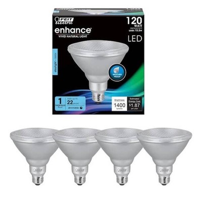 Feit Electric 90w LED 1000 Lumens Daylight PAR38 Flood Light 4 Pack 