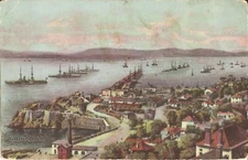 GIBRALTAR Harbor - Prudential Insurance Advertisement - Birdseye