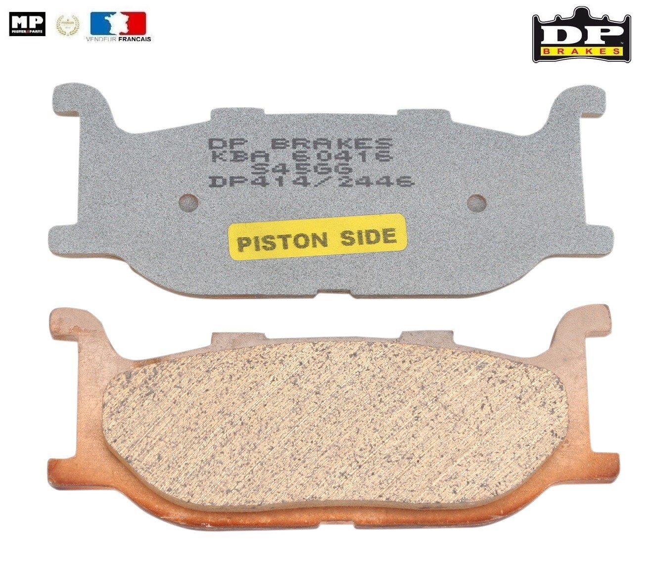 Plaquette de frein avant métal fritté DP414 pour Yamaha XVS 650 2015, alliage haute densité