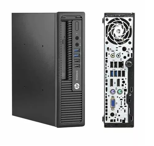 HP 800 USDT PC Intel Core i5 4th Gen 8GB, 500GB, DVD, WiFi*, Windows 11 - Afbeelding 2 van 2