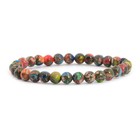 6mm round bracelet gemstone beads stretchable bracelet jewelry making 6.5"