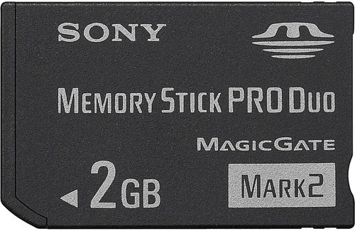 Sony Memory Stick 2GB PRO Duo Mark 2 Camera Camcorder Flash Card 2 GB G MS-MT2G - Picture 2 of 2