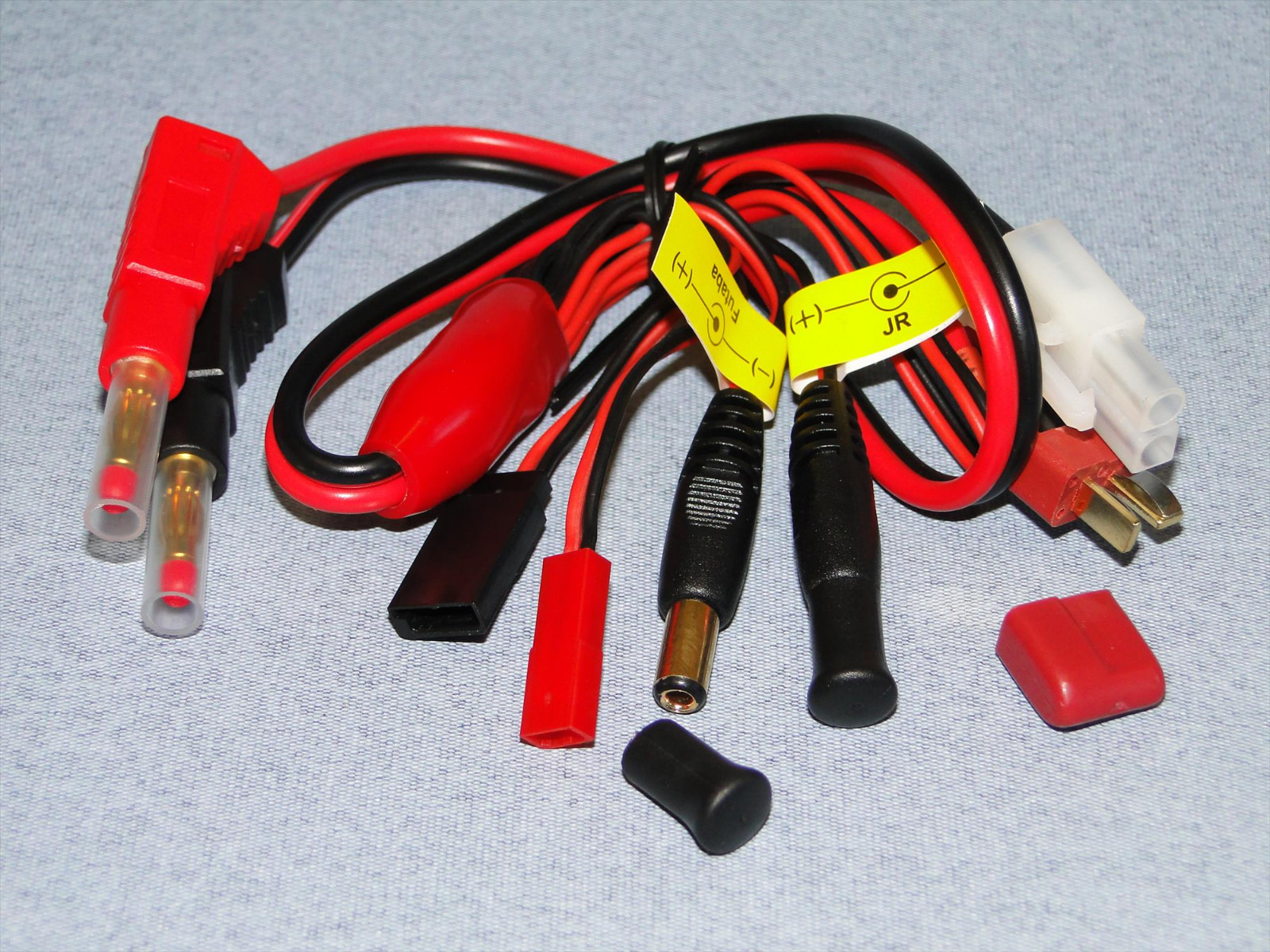 LOGIC RC FUSION Charge Lead 4mm~Tam, Dns, BEC, Rx, Fut/JR Tx