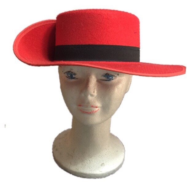 SOMBRERO GORRO CORDOBÉS ADULTO UNISEX CARNAVAL, Nuevo.103