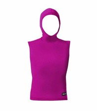 Aeroskin Polypropylene Sleeveless Pullover Vest w/ Attached Hood, Fuchsia, XXXXL