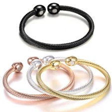 Men Women Magnetic Copper Bracelet Therapy Arthritis Healing Energy Pain Relief