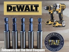 *WHILE SUPPLIES LAST**READ* 5 DeWalt Impact Rated 2-1/4" Magnetic 1" Bit Holder