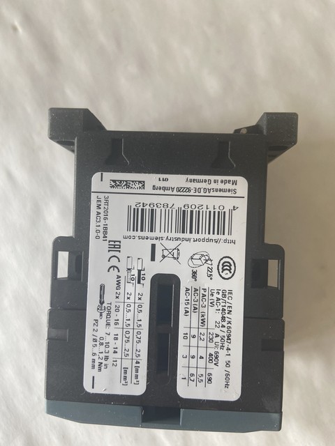 1pc for Siemens Contactor 3rt2016-1bb41 3RT20161BB41 NH for sale online ...