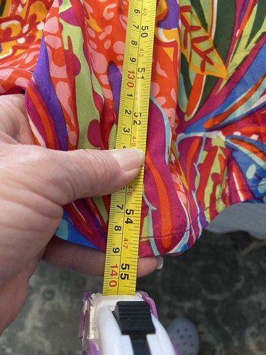 True Destinations Tiered Dress Womens XL Resort Wear Colorful Boho Vaca Cruise - Picture 12 of 18