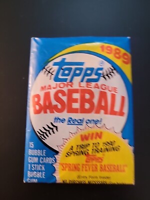 Topps MLB Cards 1989 Factory Sealed Pack Vintage