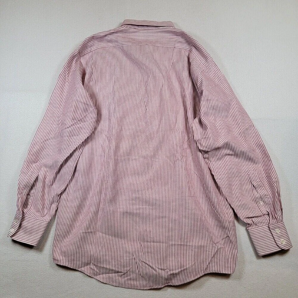 Camisa de vestir de colección Burberry para hombre talla 16 34 roja blanca a rayas preppy corpcore Foto 2 de 4