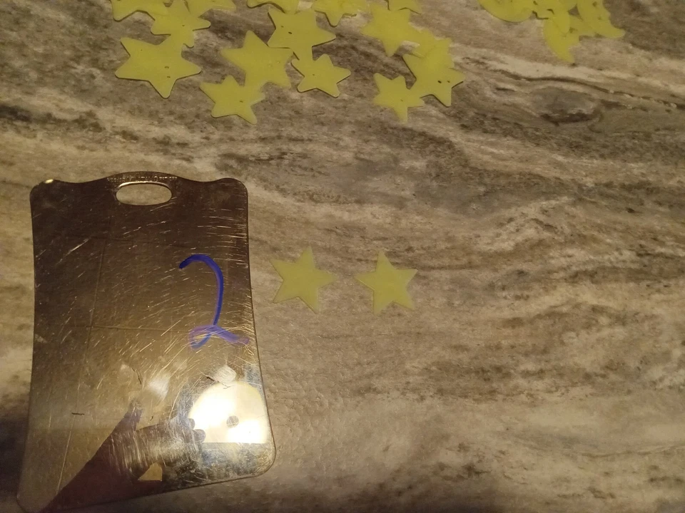 134 piece glow in the dark crescent moon planet earth shooting star Wall ceiling Foto 4 de 4