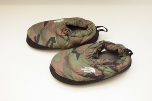 camo north face slippers