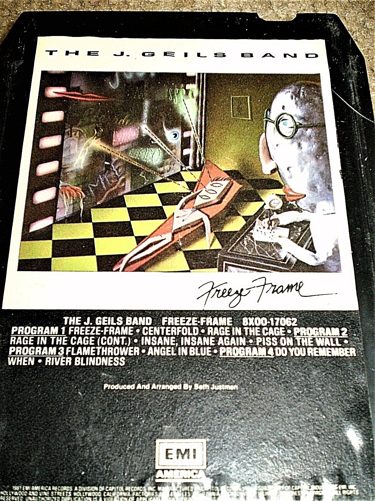 J Geils Band Freeze Frame 8 Track 1981 Centerfold Rage In The Cage Flamethrower Ebay
