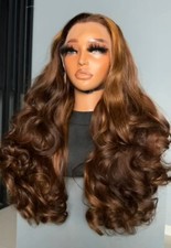 13x4, 100 Vietnamese Human Hair Transparent Lace Front, Bouncy Wig, 250 Density