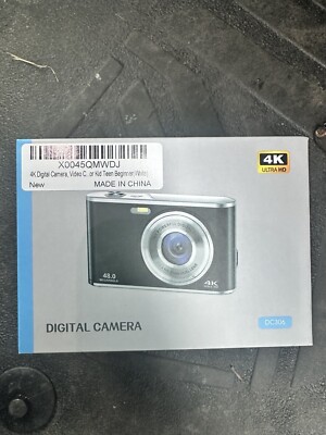 Digital Camera Ultra HD 48MP 16X with Wide Angle & 32GB Card  For Vlogging