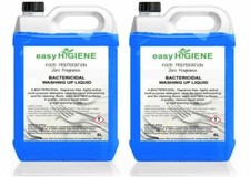 BLUE BAC 10L Food Prep WASHING UP LIQUID 2x 5 Litre five Unperfumed Bactericidal 2.50 per litre