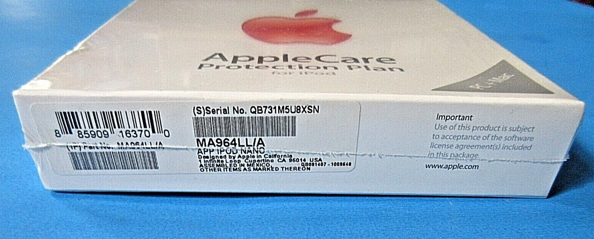 Apple Care Protection Plan For Ipod Touch and Classic PC and