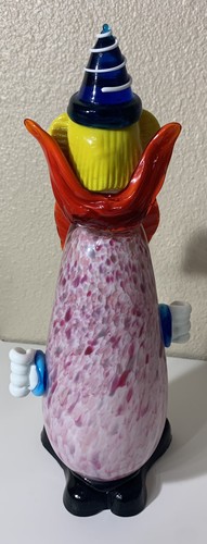 PRISTINE!! VINTAGE MURANO Hand- Blown Glass Clown from Italy COLLECTORS PIECE!! - Picture 3 of 6