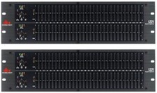 2x dbx 1231 Dual 31-band Graphic Equalizer boost/cut ranges of  6 or  15 dB MINT