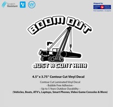 4.5" x 3.75" Boom Out Laminated Vinyl Decal