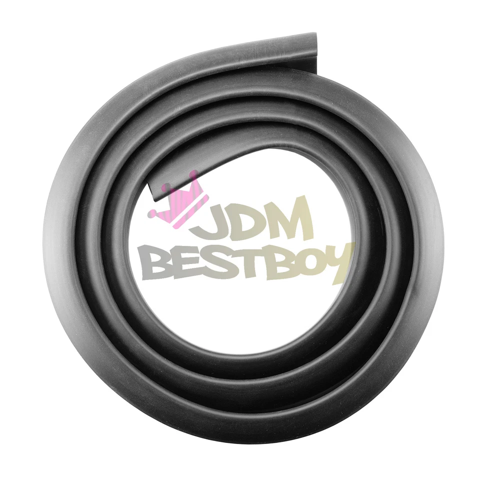 Универсальный 5-футовый матовый черный спойлер на заднюю крышу багажника крыло хвостовая кромка отделка резина - Изображение 4 из 4