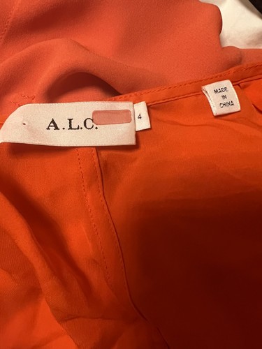 A.L.C. Short Sleeve V Neck Claire Wrap Dress  Size 4 Women’s - Picture 4 of 5