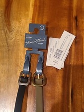 Universal Thread Thin Belts Black & Tan Belts -Women?s Size S -Pack of Two
