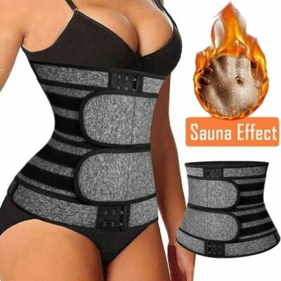 Waist Trainer Abdomen Sauna Suit Fat Burner Women Body Shaper Sweat Weight Loss
