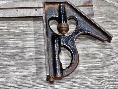 Union Tool Co. No. Cuadrado combinado de reglas de 4 grados 12" con nivel de burbuja - Imagen 4 de 8