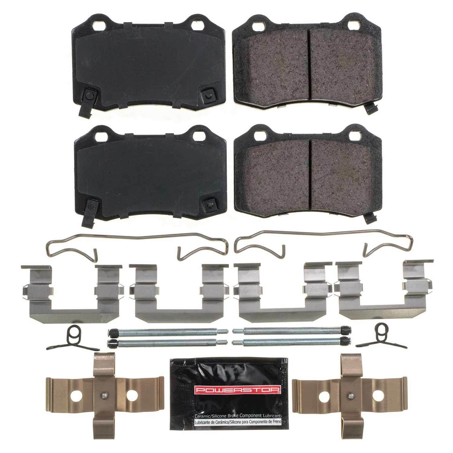 Power Stop Rear Z23 Evolution Sport Brake Pads Whardware For 04 07 