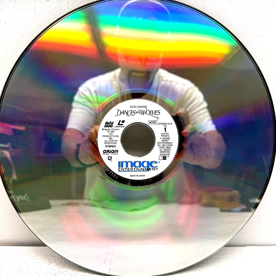 Dances with Wolves Laserdisc 1991 Kevin Costner Orion Home Video - Image 2 of 4