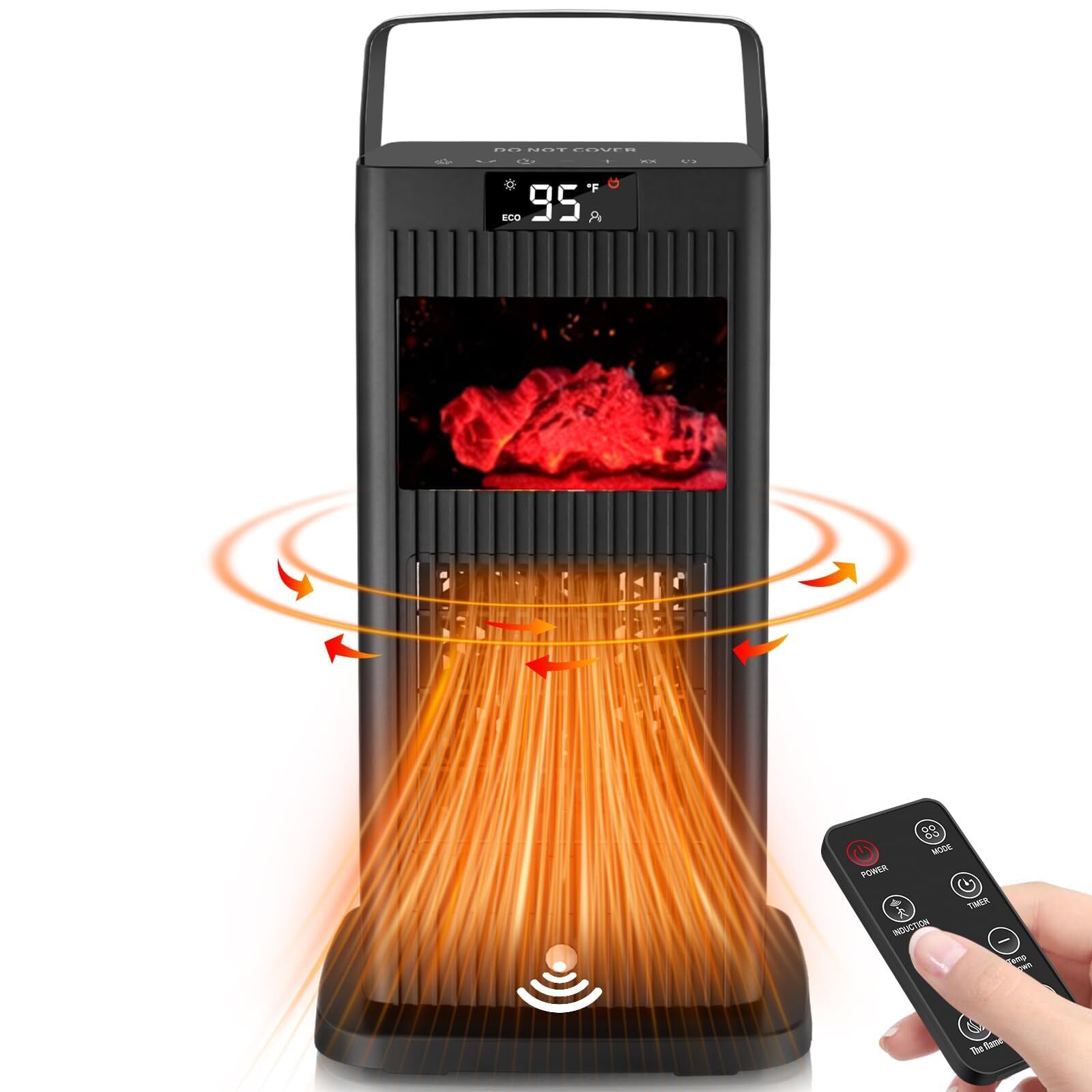 Space Heater for Indoor Use, 2024 Newest Upgraded Portable Heater with Infrar...