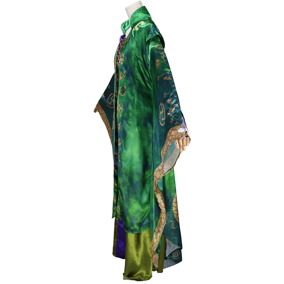 Hocus Pocus 2 Winifred Sanderson Disfraz Juegos con disfraces Halloween Conjunto Vestido Capa Foto 4 de 4