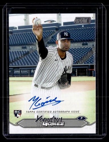 2024 STADIUM CLUB ROOKIE AUTO YOENDRYS GOMEZ YANKEES