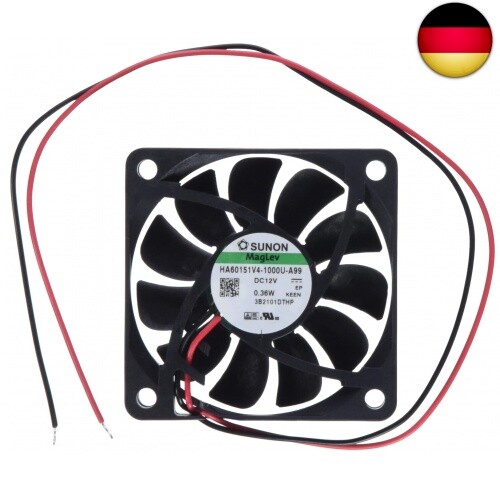 SUNON Lüfter 12V DC 0,27W 60x60x15mm 21,6m³/h 2200U/Min 21,6m³/h HA - Bild 1 von 3