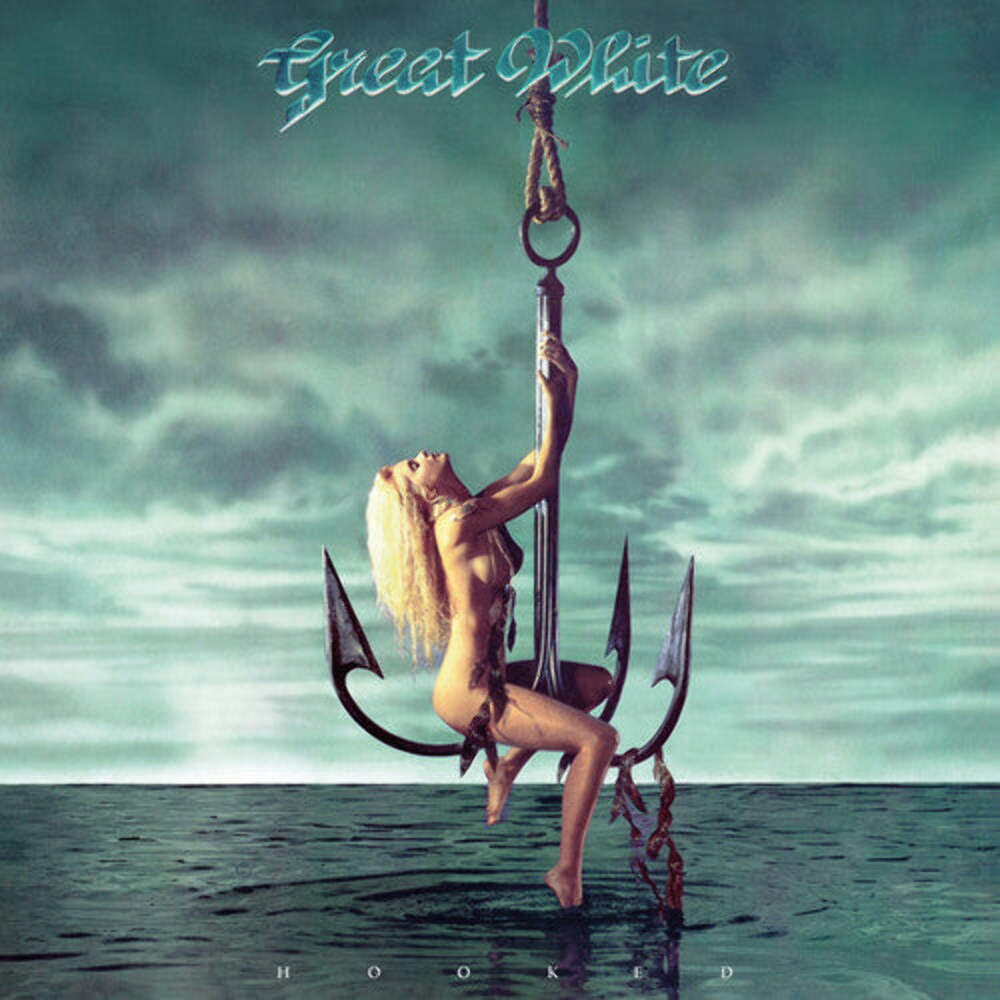 Great White Hooked - Виниловая пластинка Sea Blue LP 12 - NEW - Хард-рок