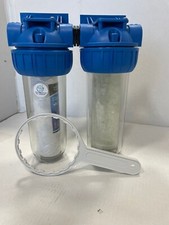 FILTRE À EAU DOUBLE 1" DUPLEX 10" ANTICALCAIRE ET FILTRATION 10 MCR polyphosp...