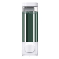 White Manual Bathroom Wall Mounted Soap Dispenser, 10oz/300ml Single Bathroom
