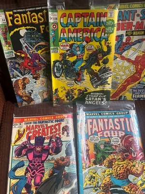 Marvel Comics, Spiderman, Fantastic Four, Captain America