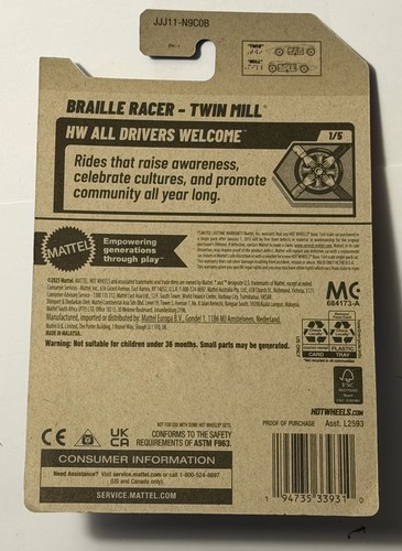2026 Hot Wheels Gold Braille Racer-Twin Mill #40 - Picture 2 of 2