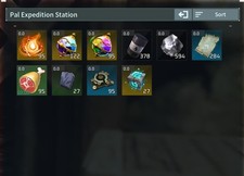 PALWORLD - 20 NECROMUS MAX UPGRADE  TO PAL EXPEDITION STATION 1348% MAX ITEMS.