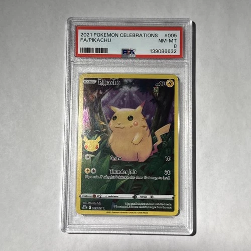 2021 Pokemon Celebrations Pikachu #005 PSA 8