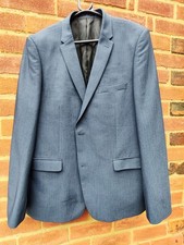 Ventuno 21 Men's Grey Suit Jacket, UK Waist 46in/ EU56 Reg, Poly-viscose, VGC