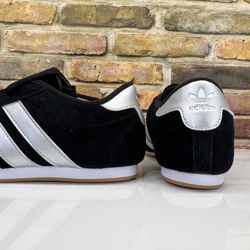 Adidas Taekwondo Lace Shoes Women Size 8 Black Silver Original JQ0557 Gum Sole - Picture 6 of 9