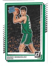 2025-26 Panini Donruss Basketball Hugo Gonzalez Rated Rookie Card . rookie card picture