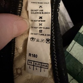 Aubade Women's Black Tan Lace Sheer Garter Belt Lingerie Size L Large