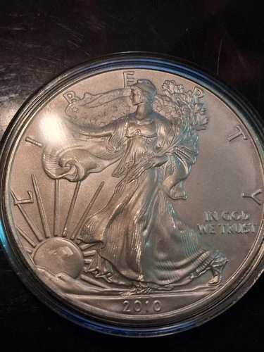 2010 American Silver Eagle, encapsulated BU (GV0033)