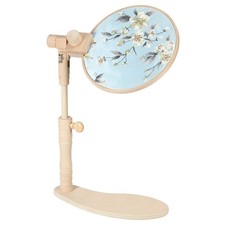 Embroidery Hoop Stand Adjustable Wooden Rotated Embroidery Hoop Stand