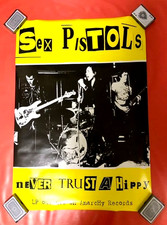 SEX PISTOLS Discontinued Vintage Poster Made In England Punk Rock Rare